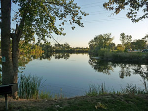 Pond at Caldwell RV park