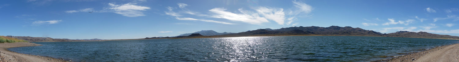 Panorama shot Wildhorse Reservoir NV