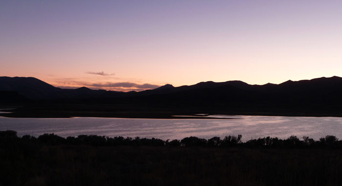 Sunset at Wildhorse Reservoir NV