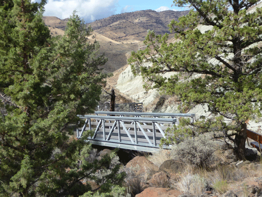 Blue Basin Trail bridge John Day OR