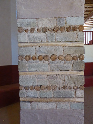 Pillar in Great Kiva Aztec Ruins NM