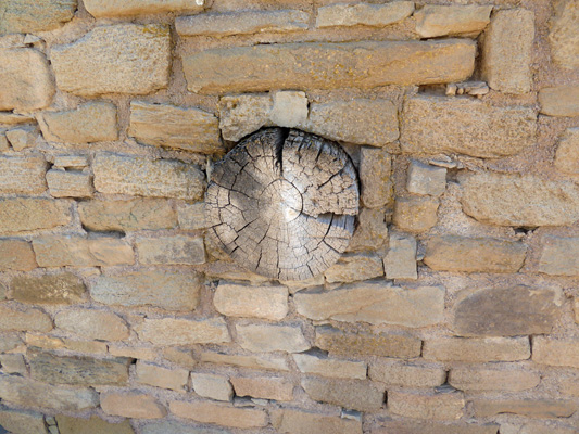 log in wall Aztec Ruins NM