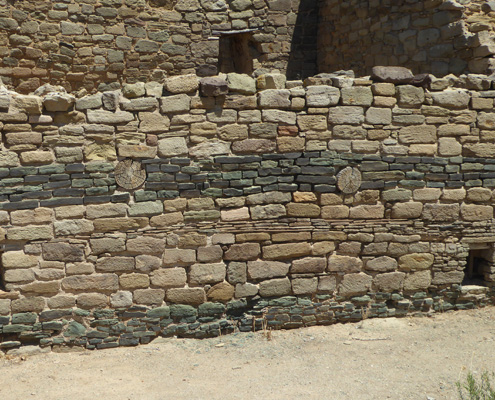 Green stone stripe Aztec Ruins NM