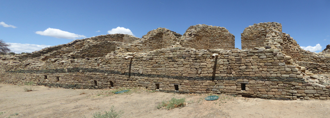 Green stone stripe Aztec Ruins NM