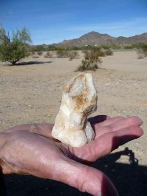 Milky quartz, Quartzsite, AZ