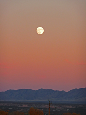 Moon rise Benson AZ