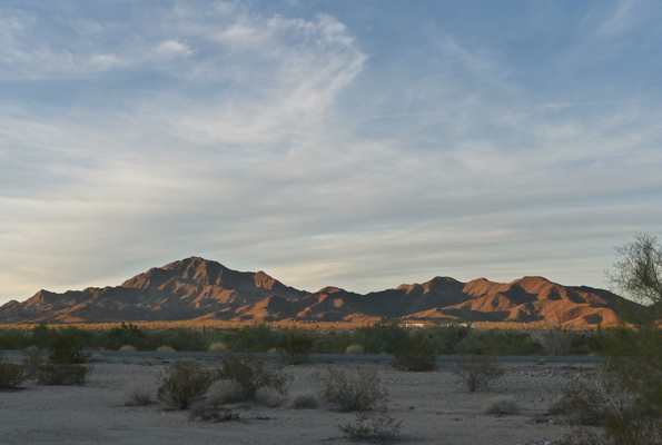 Afternoon light Quartzsite AZ