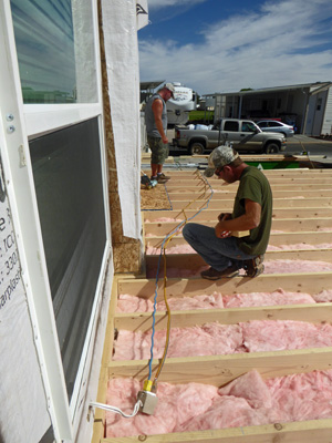 Sheathing floors