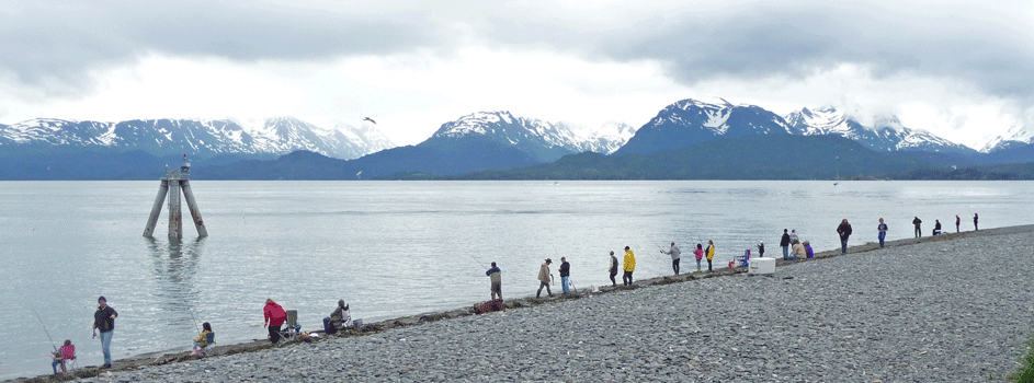 Fisherman at Homer Spit Alaska