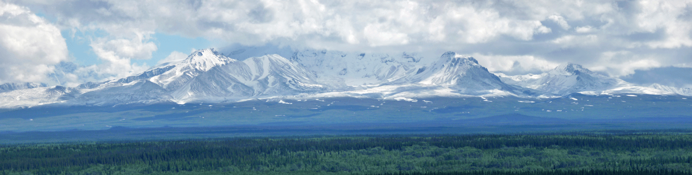 Mt Drum and Mt Sandford Alaska