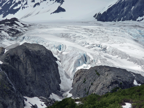 Worthington Glacier Alaska close up