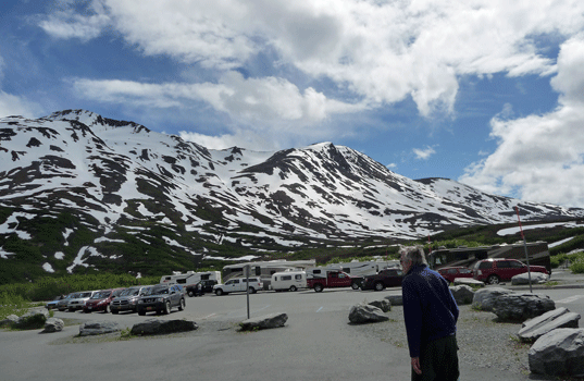 Walter Cooke at Worthington Glacier Alaska Parking lot