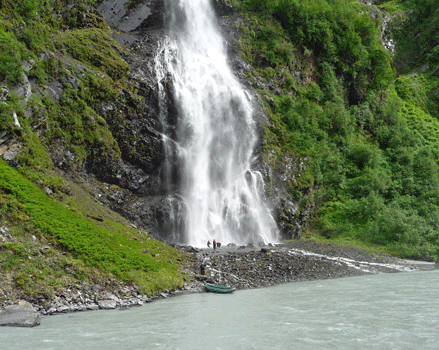Base of Bridal Veil Falls Alaska