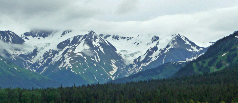Glacier near Turnagain Arm Alaska