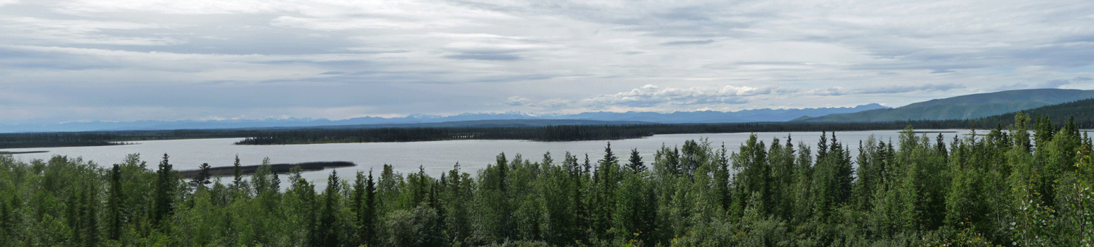 Midway Lake on the Alaskan Highway