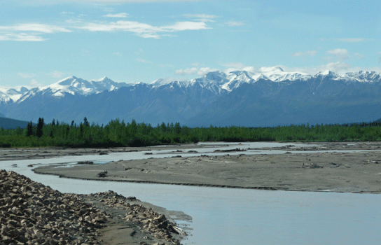 Kluane Range from Alaska Highway