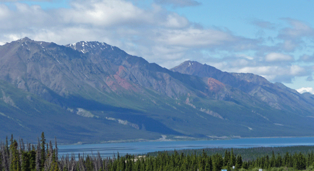 Kluane Lake from viewpoint south