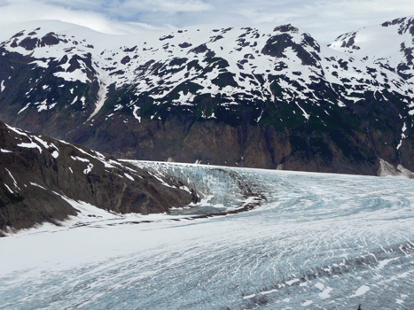 Salmon Glacier turning corner