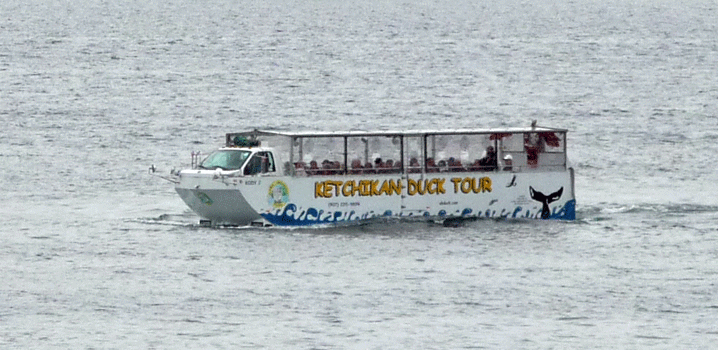 Duck boat tour in Ketchikan AK