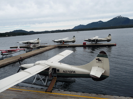 Float plane docks Ketchikan AK