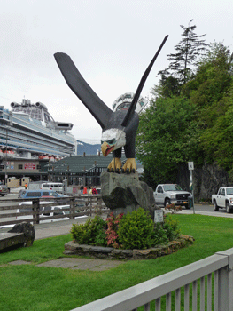Eagle sculpture Ketchikan AK