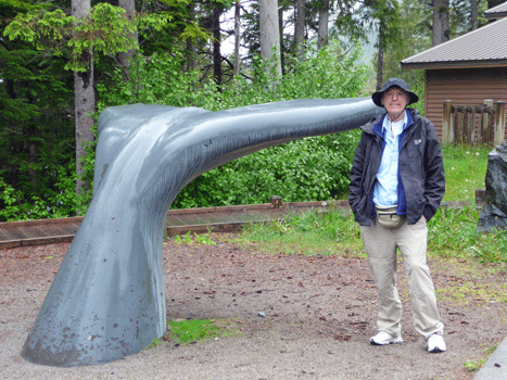 Whale sculpture Whale Park Sitka AK