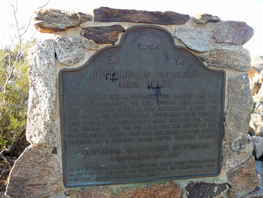 Foot and Walker Pass Historical Marker