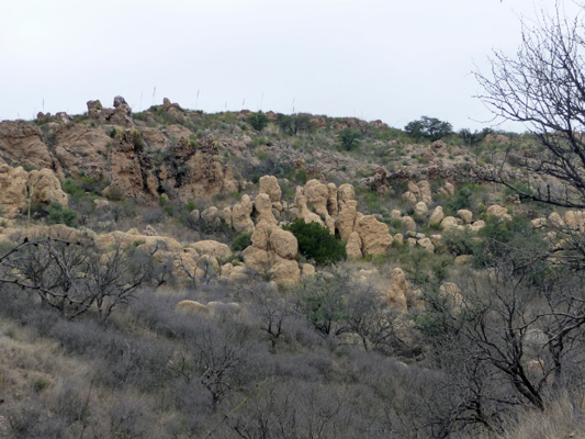 West side rocks at Arivaca Lake AZ