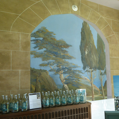 Mural inside Lamar Bath House