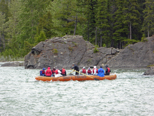 Bow River rafters