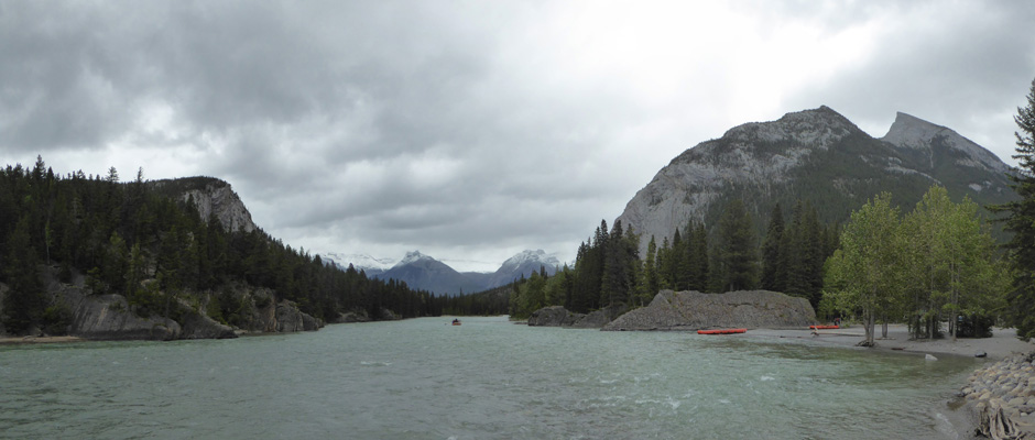 Bow River near falls