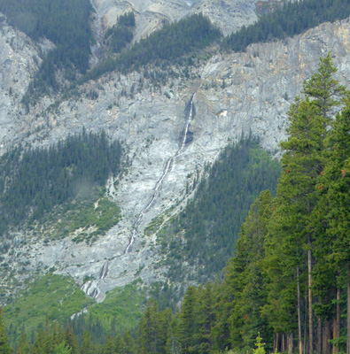 Lake Minnewanka Road cascade