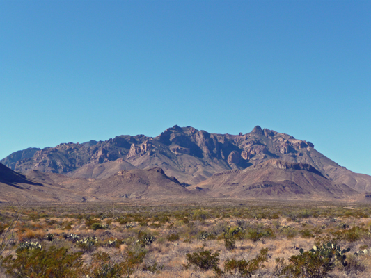 Chisos Mts from Rio Grande Village side