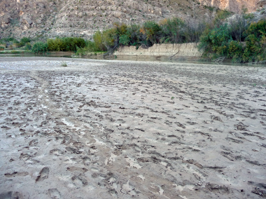Mud along Terlingua Creek