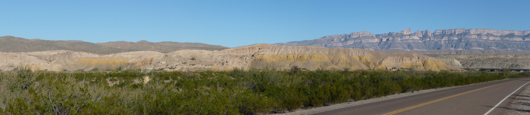 Yellow hills near Rio Grande Village