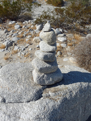 Rock Cairn Elephant Tree Discovery trail Anza Borrego