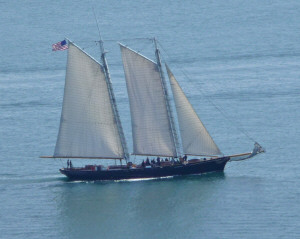 Two masted sailing ship from Pt. Loma CA