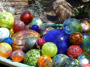 Chihuly Glass Balls Closeup Phoenix Botanical Garden