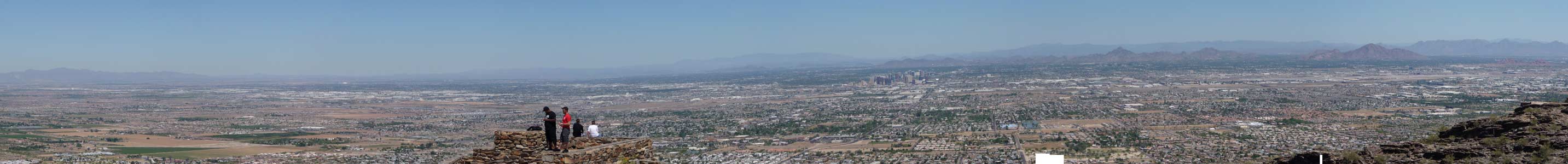 Panorama view looking north from South Mountain Park
