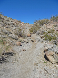 Stagecoach route at Foot and Walker Pass Anza Borrego State Park CA
