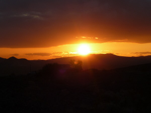 Sunset at Calico CA