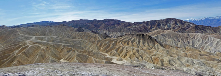 Zabrinskie Point view south Death Valley National Park CA