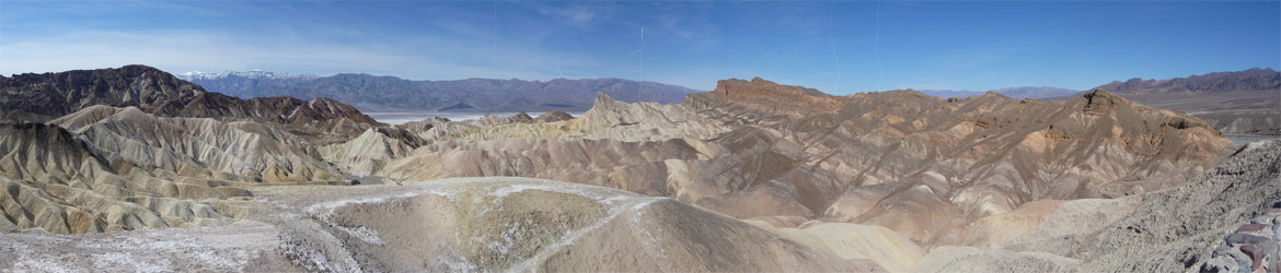 Zabrinskie Point Panorama Death Valley National Park CA