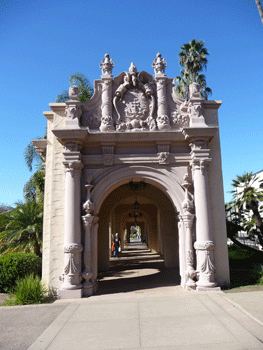 Walkway  near Botanical Building Balboa Park San Diego