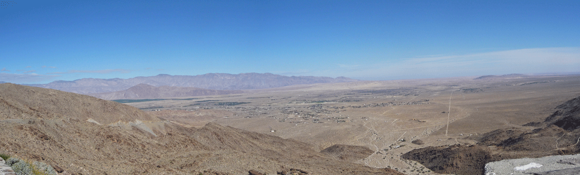Panorama of Anza Borrego valley