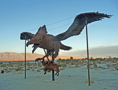 Incredible Wind God Bird with his prey