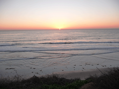 Sunset Calsbad State Beach CA