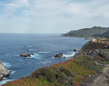 Big Sur from construction zone