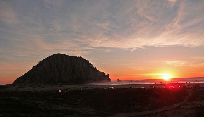 Sunset at Morro Rock CA