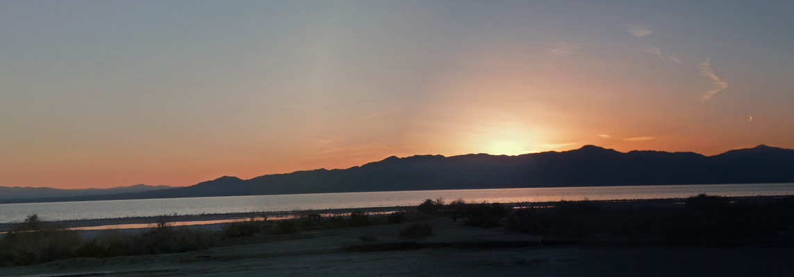 Sunset at Salton Sea